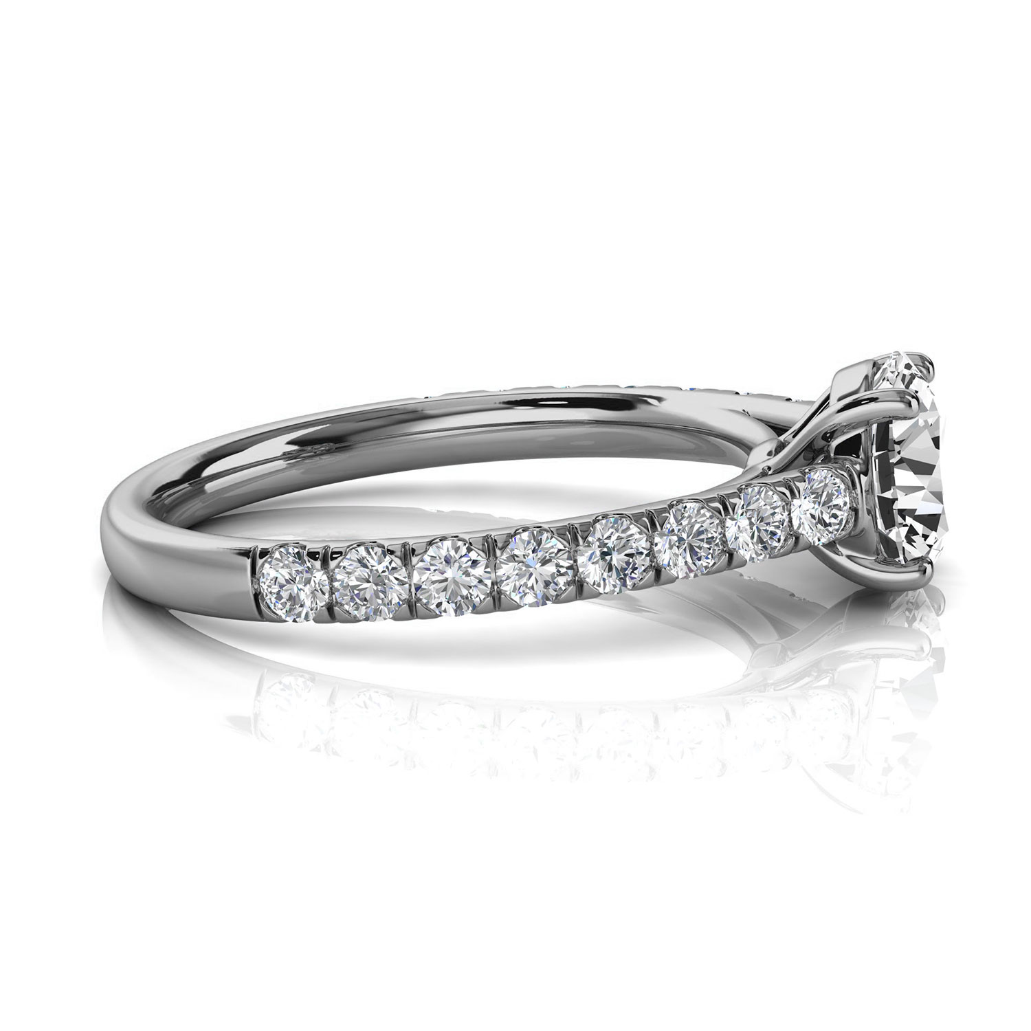 14K White Gold Delphine Lab Grown Diamond Ring (1/2 ct. tw)